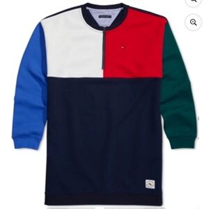 Tommy Hilfiger Colorblock Sweatshirt Dress